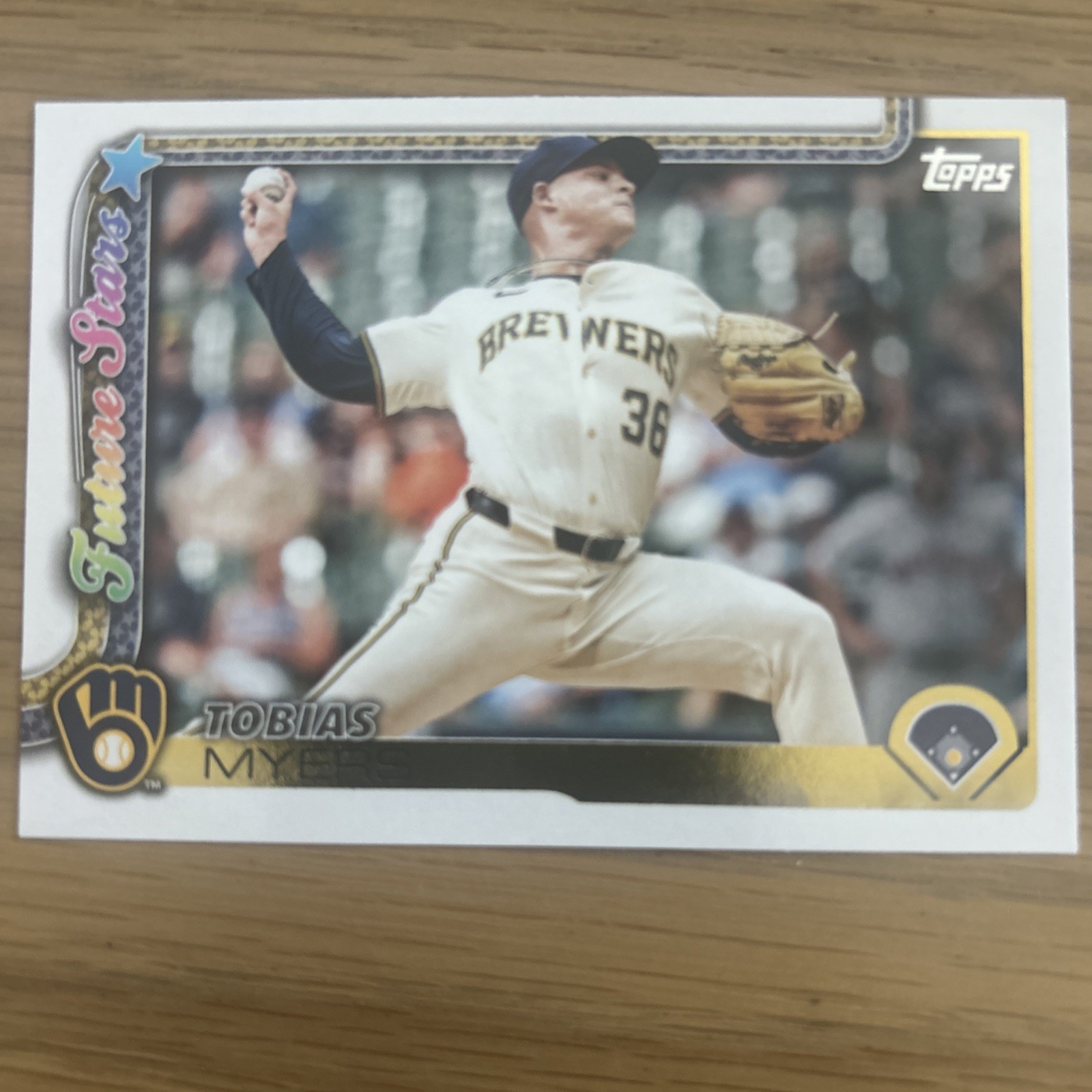 2025 Topps Series 2 Tobias Myers Future Stars #636 Gold /2025 - Brewers