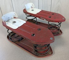 Vintage Satellite Jump Shoes 1950's Metal Spring Moon Shoes Toy