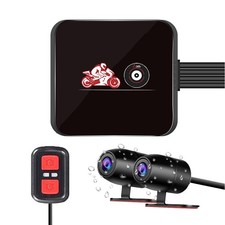 Motorcycle Dash Cam Night Vision Front Rear WiFi
