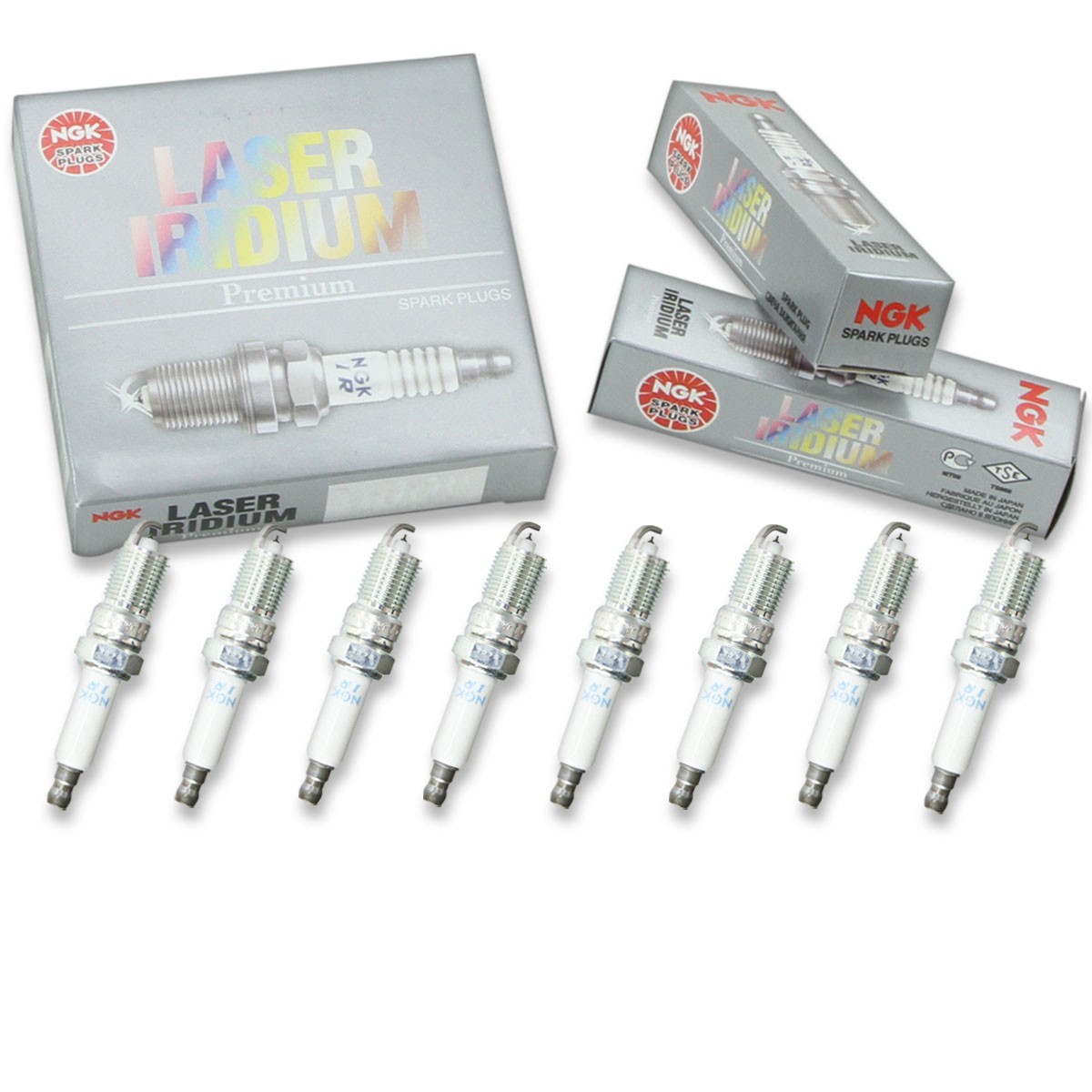 8 pcs NGK Laser Iridium Spark Plugs for 1998-1999 GMC C1500 Suburban 5.7L V8 im