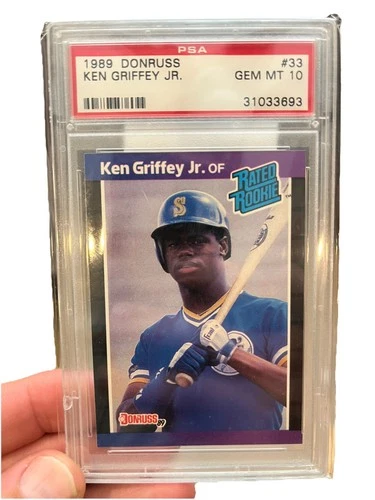 1989 Donruss #33 Ken Griffey Jr RATED ROOKIE PSA 10 Pop 2093