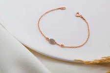 Tennis Spirit Minimalist Racket Charm Bracelet