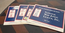 2003 National Mah Jongg Leaque Official  Hands & Rules Large Print SET OF 4