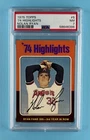 1975 Topps #5 '74 1974 Highlights Nolan Ryan - PSA 7 NM
