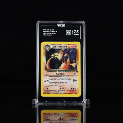 Dark Charizard (Unlimited) graded TAG 7.5 for sale on eBay