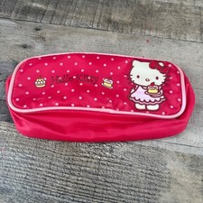 Vintage Hello Kitty By Sanrio Zipper Bag Pencil Case Holder