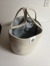 Parker Rope Baby Co. Nursery Storage  Diaper Caddy, Bathroom Container