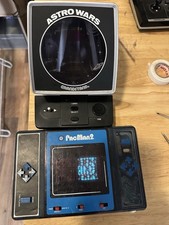 Astro Wars and Pacman 2 80s Vintage Electronic Desktops Game