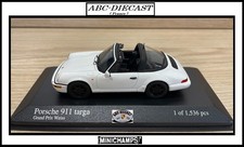 PORSCHE 911 (964) Targa Blanc 1991- 1:43 MINICHAMPS 400061365 RARE !!!