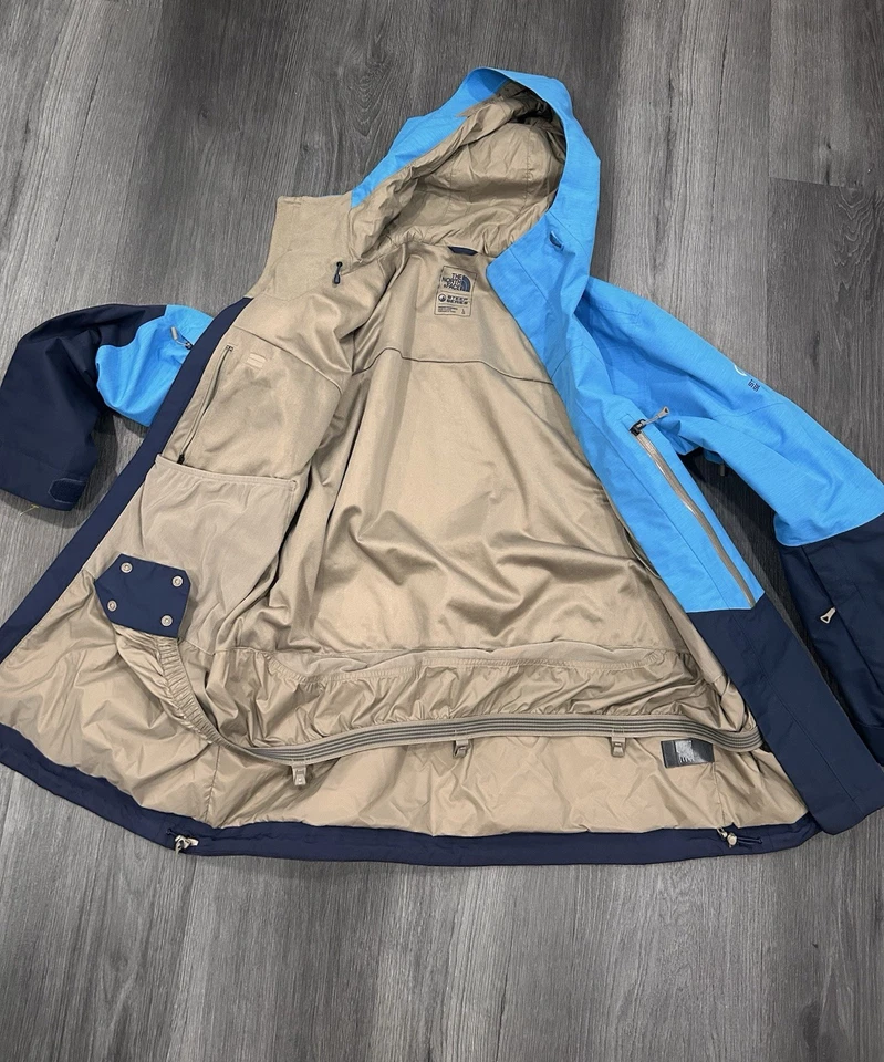 North Face крутой серии Goretex лыж сноуборда с капюшоном Jaket мужской большой синий. - Изображение 2 из 4