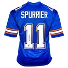 Steve Spurrier Signed Florida College Blue Football Jersey (Beckett)