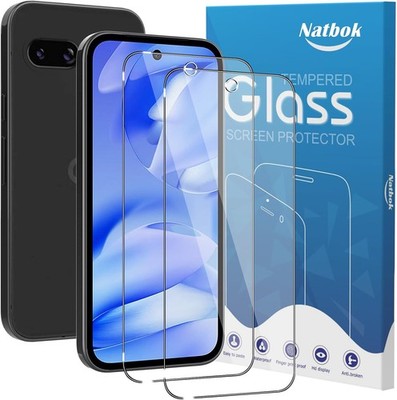 2-Pack Tempered Glass Screen Protectors for Google Pixel 9a Full Coverage 9H HD 
