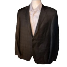 Canali Men's 1934 Current Grey Blazer Men  s 52 EU 42 US wool jacket plaid coat
