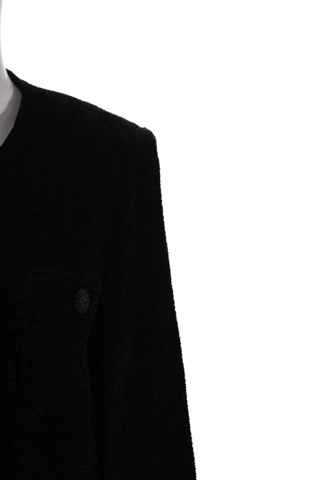 Suéter abierto manga larga gris St. John Collection By Marie negro talla 08 Foto 2 de 4