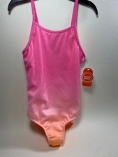 Wonder Nation Girls Ribbed Ombre One Piece Swimsuit M 7-8 NWT