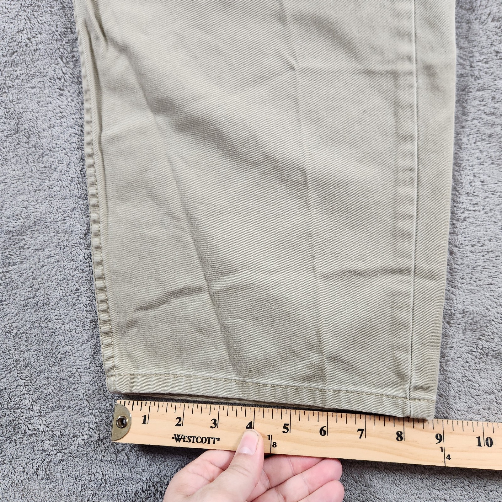 Levi's 505 Straight Fit Jeans Mens size 40x30 Tan Denim 5 Pocket thumbnail 7