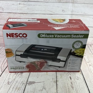 NESCO Deluxe Vacuum Sealer VS 12 Heavy Duty Double Heat Seal Dual Pump