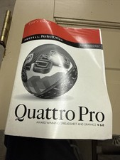 Vintage Quattro Pro V 6.0 Novell Perfect Office User's Guide for Windows Manual