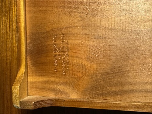 Lote de 4 cajas de joyería de madera McGraw Box Co. pequeños contenedores de almacenamiento de cedro - Imagen 16 de 18