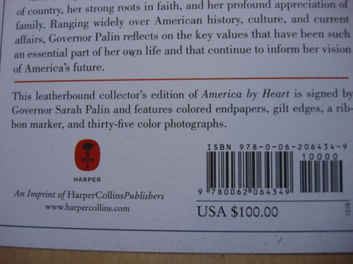 SARAH PALIN SIGNED AMERICA BY HEART COLLECTOR'S EDITION - Picture 9 of 12