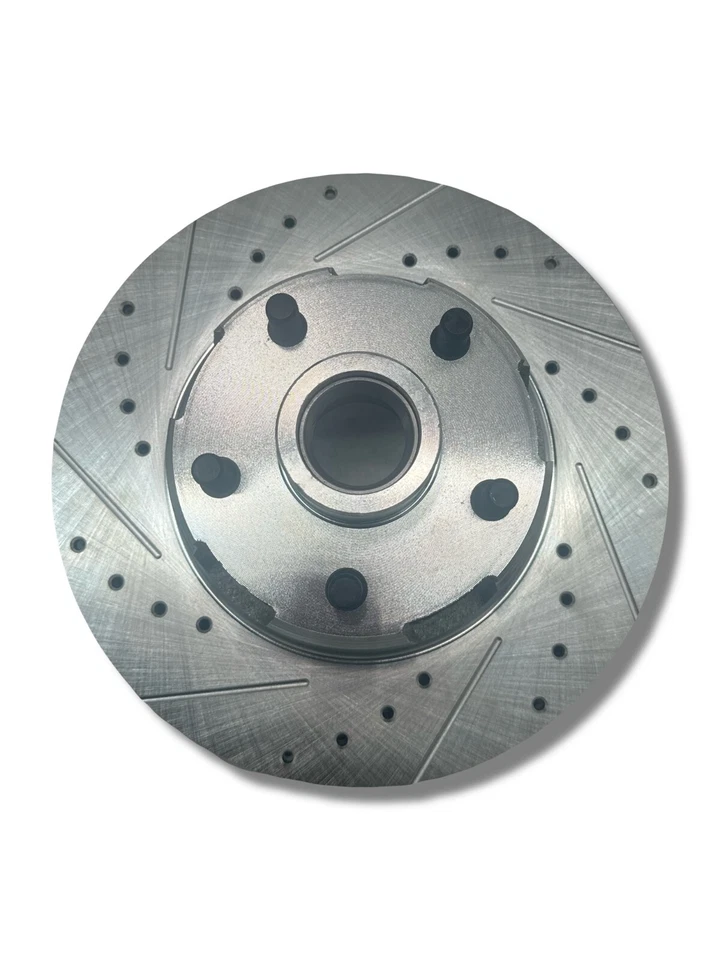 Par de rotores de freno de disco delanteros Ford Mustang V8 1964-69 D/S recubiertos de zinc 5406 Foto 2 de 4