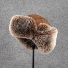 Cappello uomo cacciatore berretto sci Ushanka cosacco pelliccia sintetica pelle scamosciata inverno caldo cappelli