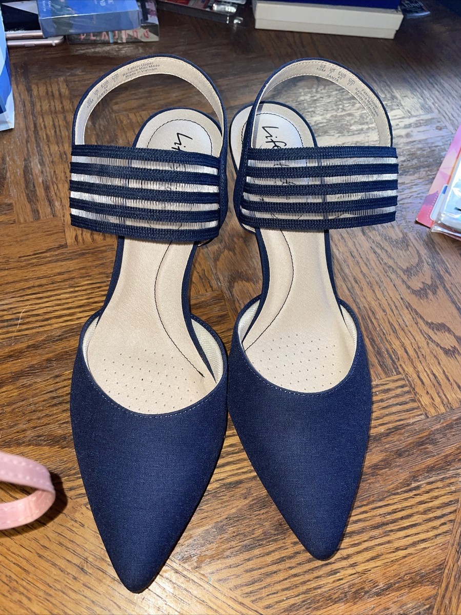 Size Lifestride Navy Heels In Great Condition- Beautiful