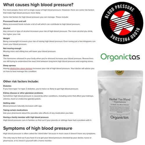 Organic Tea for HYPERTENSIVE People Natural Way to decrease lower Blood Pressure - Picture 11 of 22