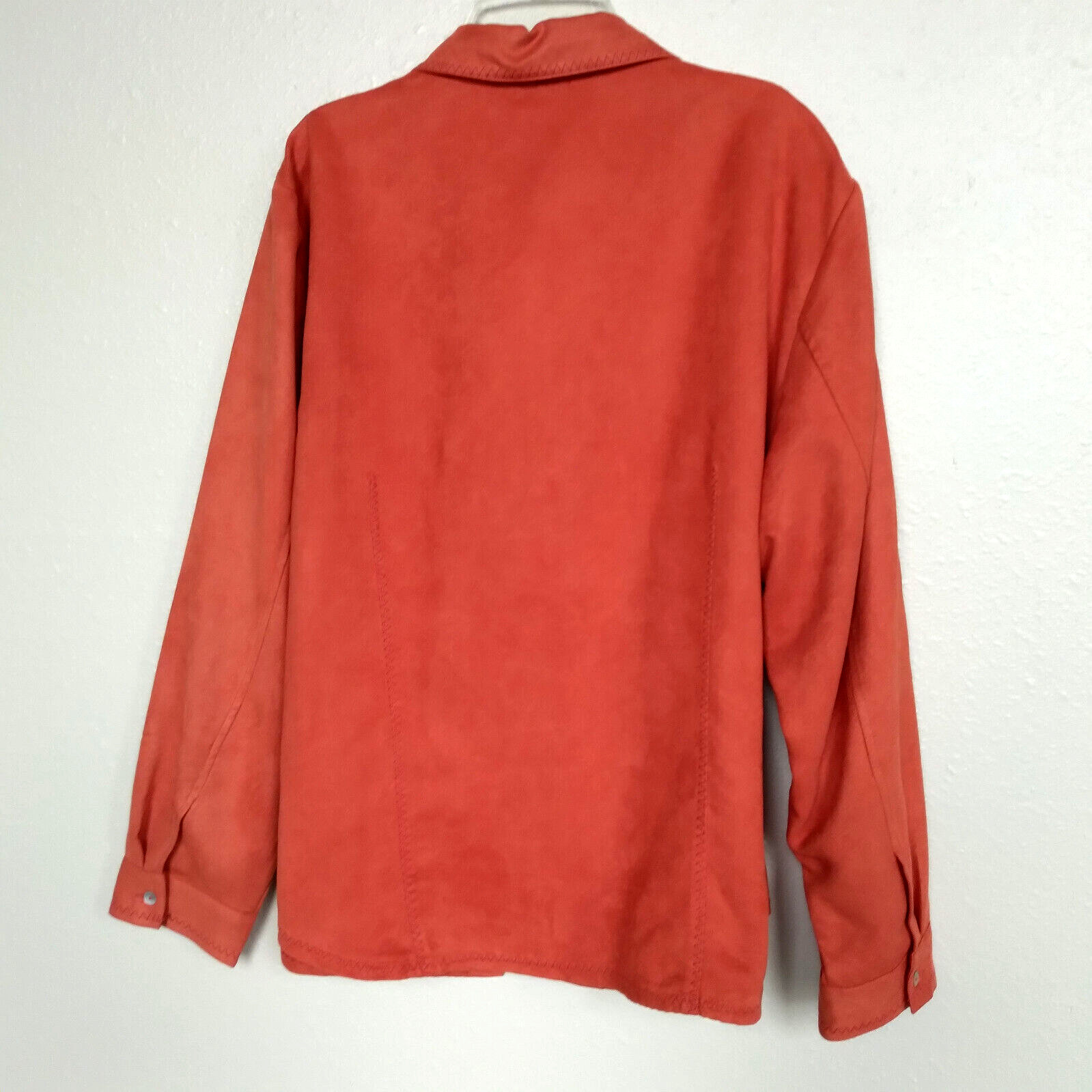 Ruby Rd Blouse Jacket Terracotta Orange Polyester… - image 6