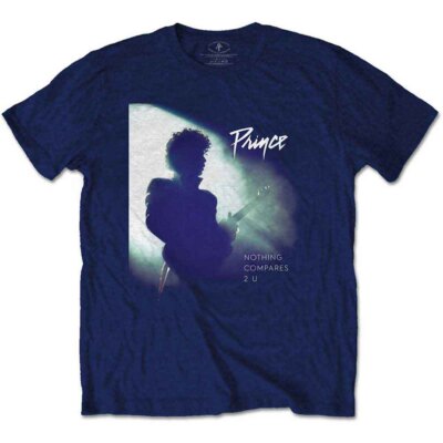Prince Nothing Compares 2 U T-Shirt Blue New