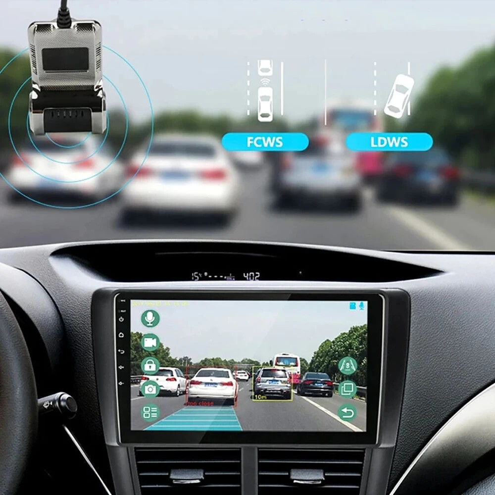 Dash Cam Full HD 1080p per Auto, Adas Ldws Android, Allarme Vocale Registrazione - Miniatura 3