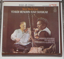 YEHUDI MENUHIN RAVI SHANKAR REEL TO REEL ALBUM "WEST MEETS EAST" 3 3/4 IPS