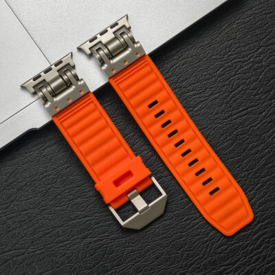 Sport Silicone Band Soft Strap for Apple Watch Ultra 49mm 9 8 7 6 5 4 42/44/45mm