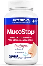 , Mucostop, Natural Enzyme Supplement, Relieves Seasonal or Occasional Congestio