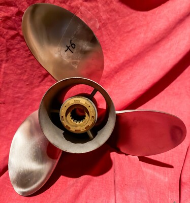 Turbo 1 14.25 x 24 Stainless Steel Propeller For Mercury Mariner 90 - 300 (T6)