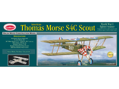 Guillow's 201LC - Thomas Morse Scout - 1:12 - Treppe Flying Modell Kit IN Balsa