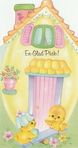 2 TWO Swedish Easter Greeting Cards Alfred Mainzer E 28998 En Glad Pask