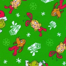 Dr. Suess, How The Grinch Stole Christmas, Max The Dog Fabric 1 yd BTY So Cute