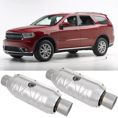 Pair 2.5''Inlet/Outlet Car Catalytic Converter High&Flow For Dodge Durango 3.6L