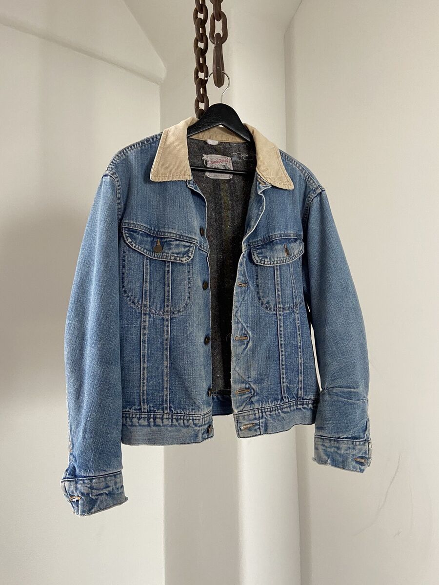 VTG 80s 90s LEE STORM RIDER DENIM JACKET BLANKET LINED VTG 80s 90s LEE STORM RIDER DENIM JACKET BLANKET LINED
