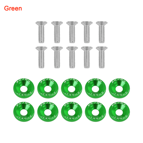 10 x M6 6mm Body Fairing Bolts Fastener Clips Screw Set Universal Fit Scooter - Picture 9 of 16