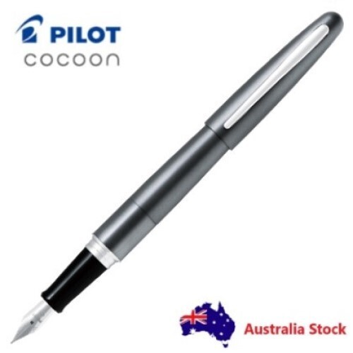 Pilot Cocoon (Metropolitan MR) Fountain Pen - Metallic Grey - F Fine / M Medium - Picture 1 of 3