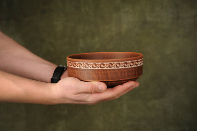 Ceramic Bowl Handmade Earthenware Clay Bowl Rustic Stoneware Soup Tureen Pottery