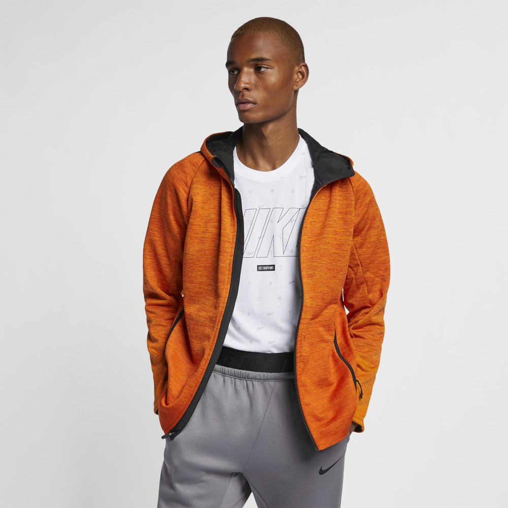 Nike Men's Therma Sphere Training Jacket Orange 932038-893 – Pak