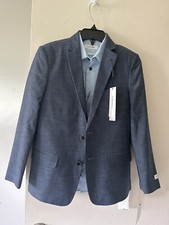 NWT Calvin Klein Boys' Little Bi-Stretch Blazer Suit Jacket Shirt