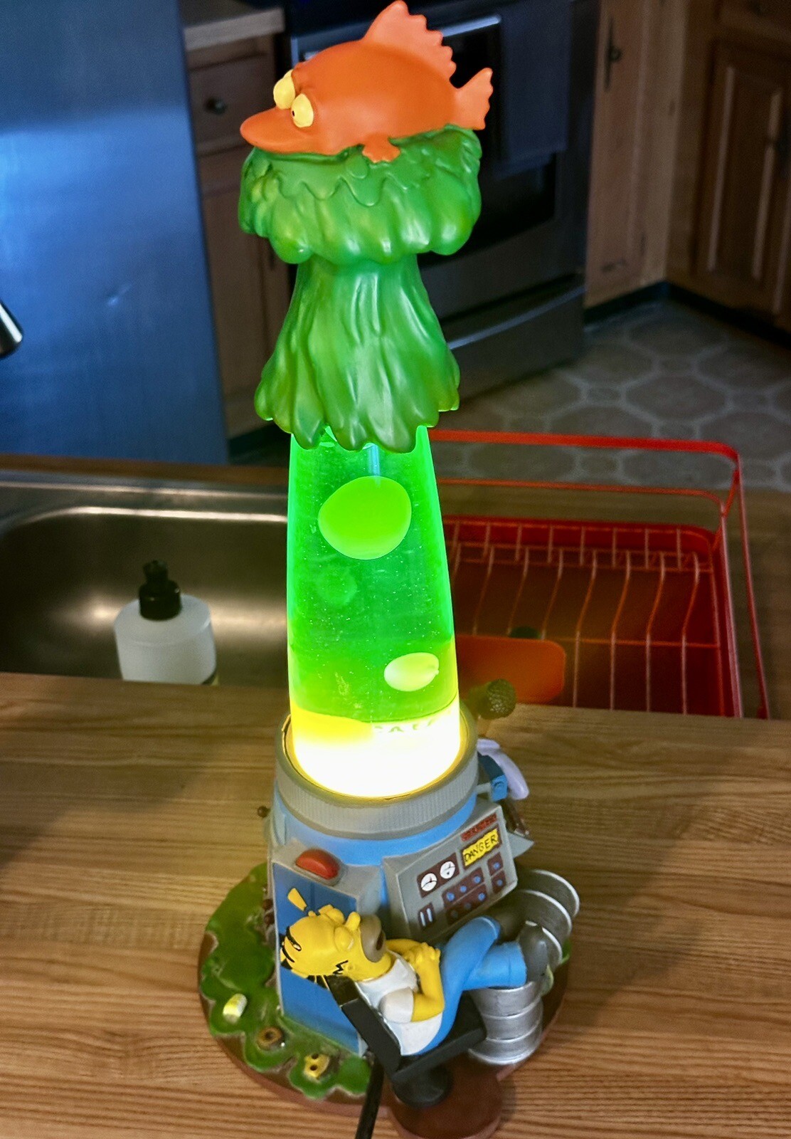 2003 NECA The Simpsons Nuclear Power 18” Lava Lamp Tested Works