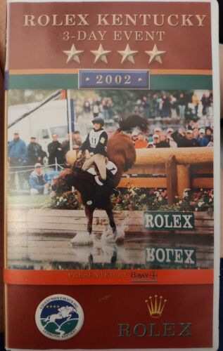 ROLEX KENTUCKY 3 THREE DAY EVENT (2002, VHS) Dressage Equestrian Jumping Horses - Picture 1 of 3