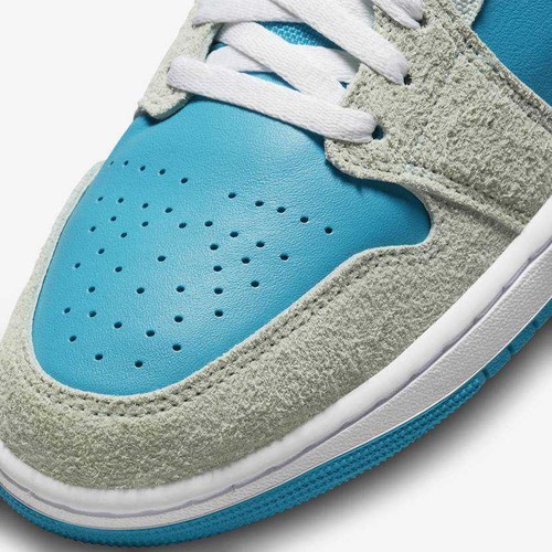 Nike Air Jordan 1 Low DX4334-300 Aquatone Psychic Celestial Gold Blue shoes - Picture 4 of 9