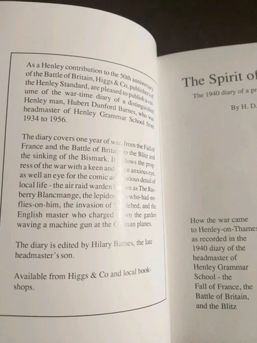 The Spirit of Dogberry 1940 Diary The Fall of France Battle of Britain Blitz - Picture 2 of 9