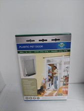 Pet Door Wall Plastic White Size Small 1-15 LBS Cat  Dog PetSafe HPA11-10966
